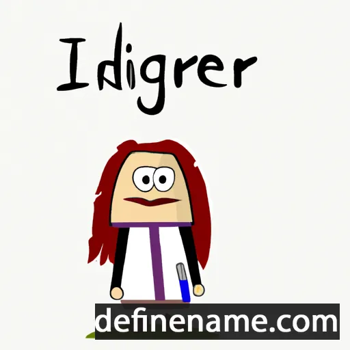 cartoon of the name Ingigerður