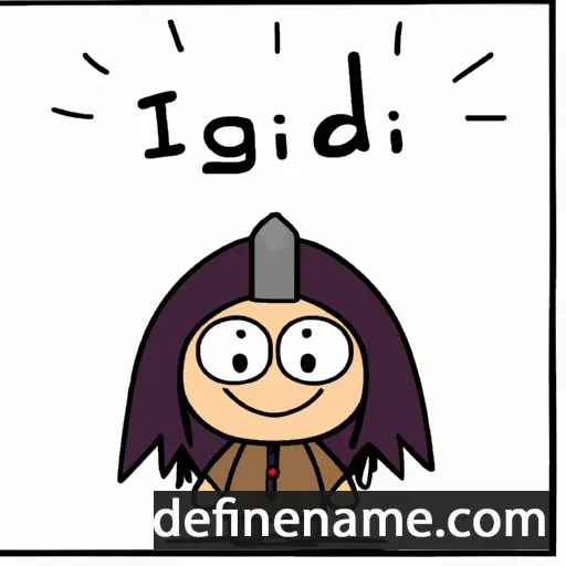 cartoon of the name Ingiríðr