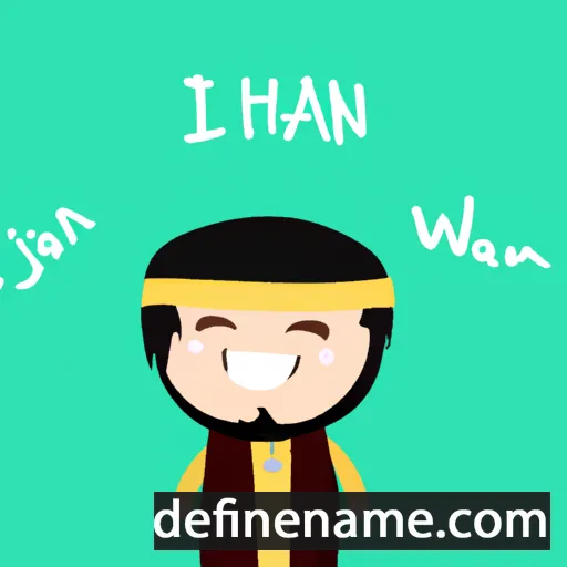 cartoon of the name Inhan