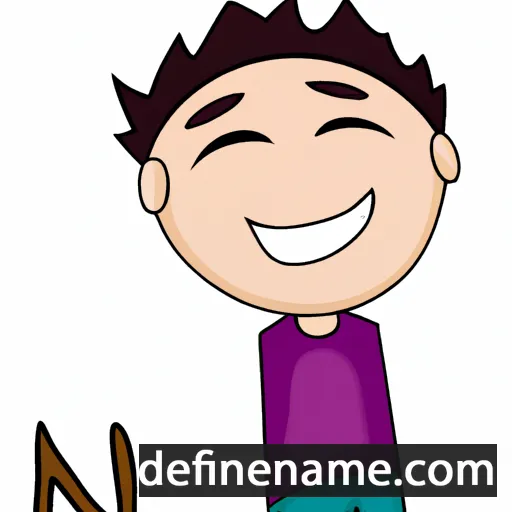 cartoon of the name Inom