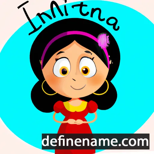 cartoon of the name Intarîna