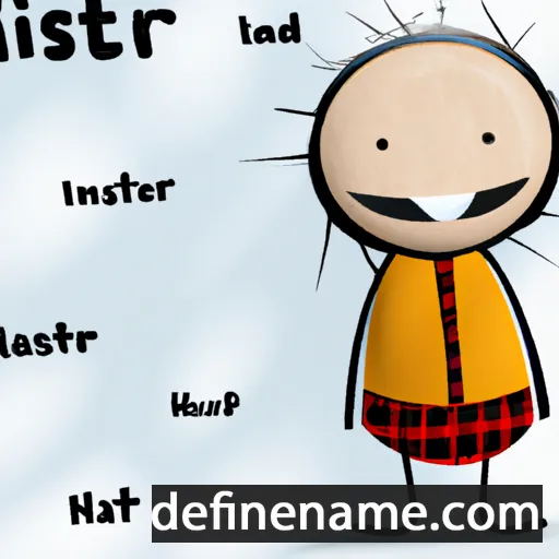 cartoon of the name Intisar