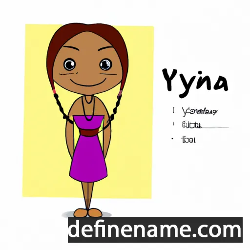 cartoon of the name Inyina