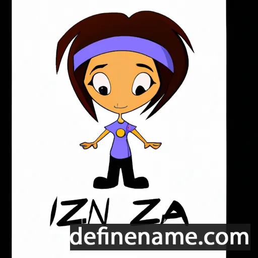 cartoon of the name Inza