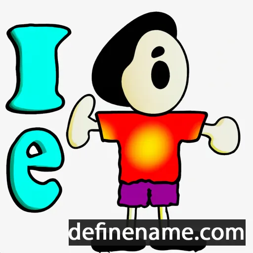 cartoon of the name Ioe