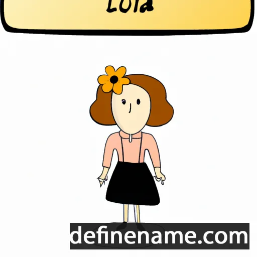 cartoon of the name Iola