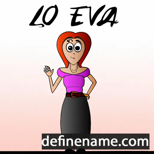 cartoon of the name Ioveta