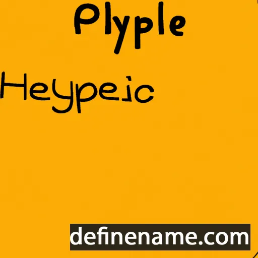 cartoon of the name Iphigene