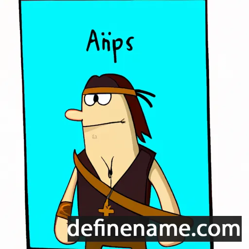 cartoon of the name Iphis