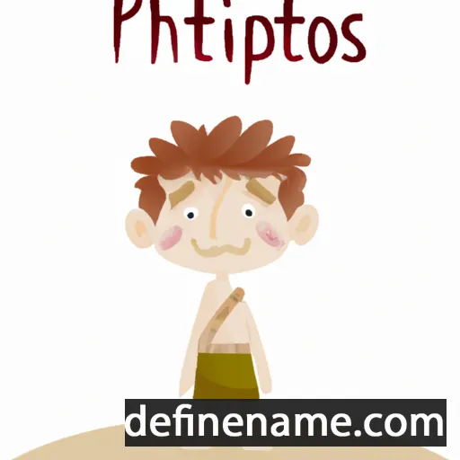 cartoon of the name Iphitos