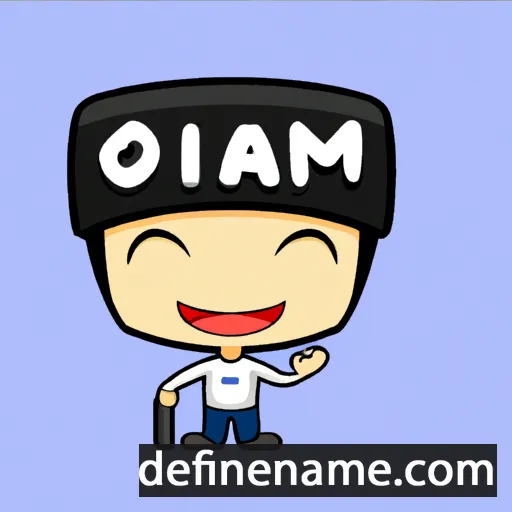 cartoon of the name Iqmal