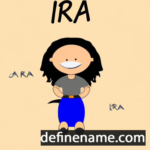 cartoon of the name Irāia