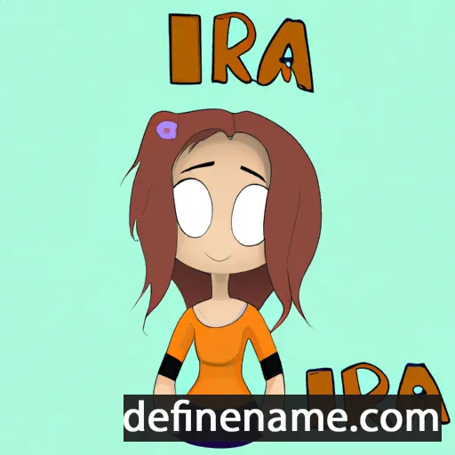 cartoon of the name Ira