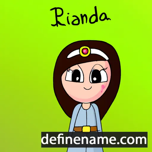 cartoon of the name Iranda