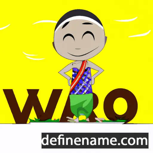 cartoon of the name Irawo