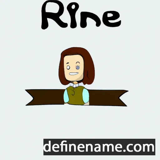 cartoon of the name Iréne