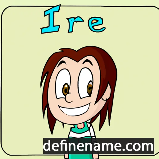 cartoon of the name Iree