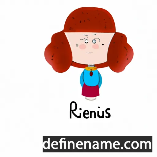 cartoon of the name Irenėjus