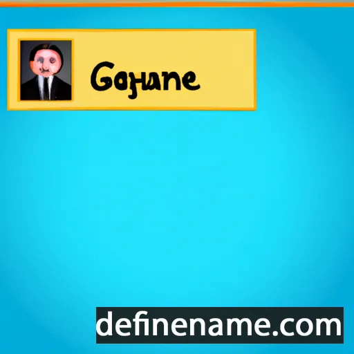 cartoon of the name Gayane