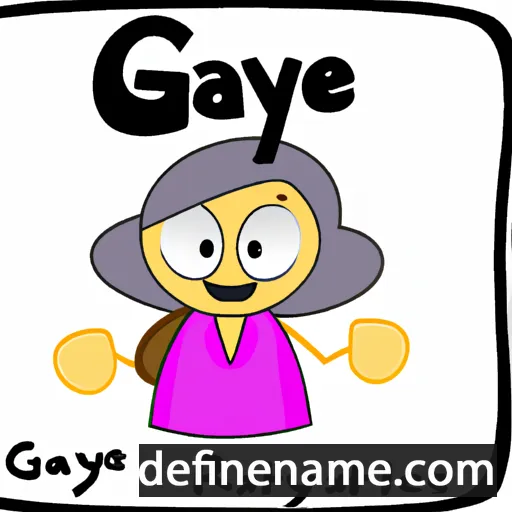 cartoon of the name Gaye