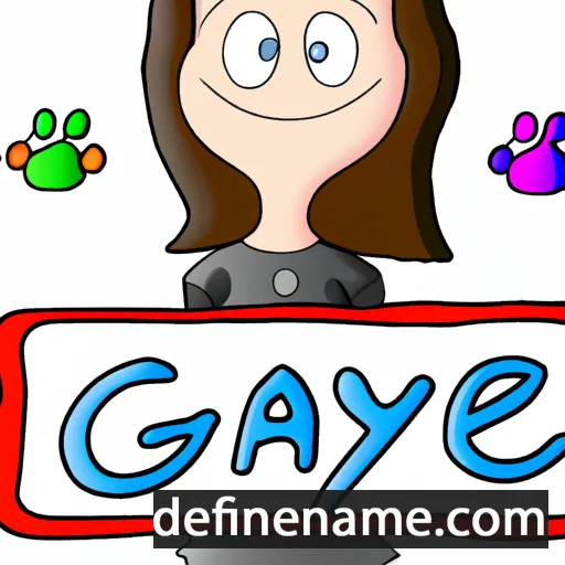 cartoon of the name Gaye