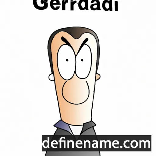 cartoon of the name Gérard