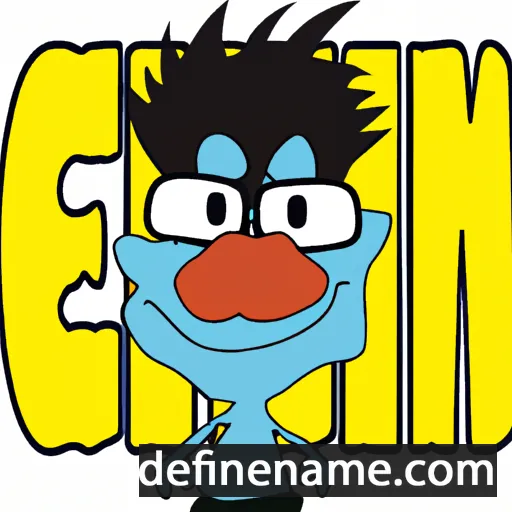 cartoon of the name Gëzim