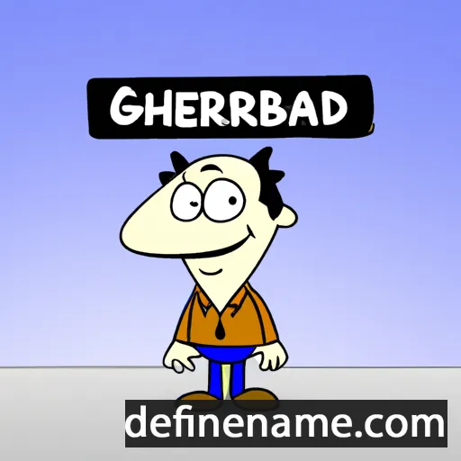 cartoon of the name Gebhard