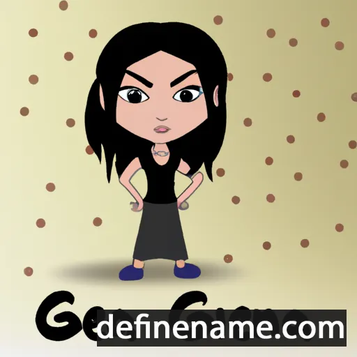 cartoon of the name Geena