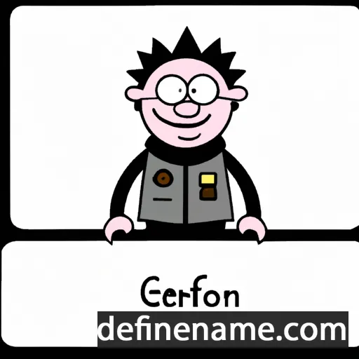 cartoon of the name Gefjon