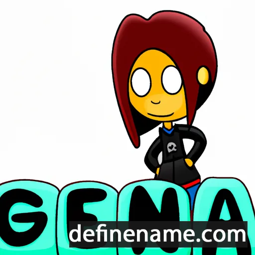 cartoon of the name Gena