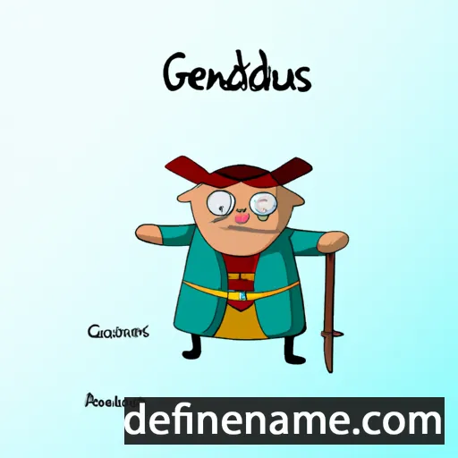 cartoon of the name Genādijs