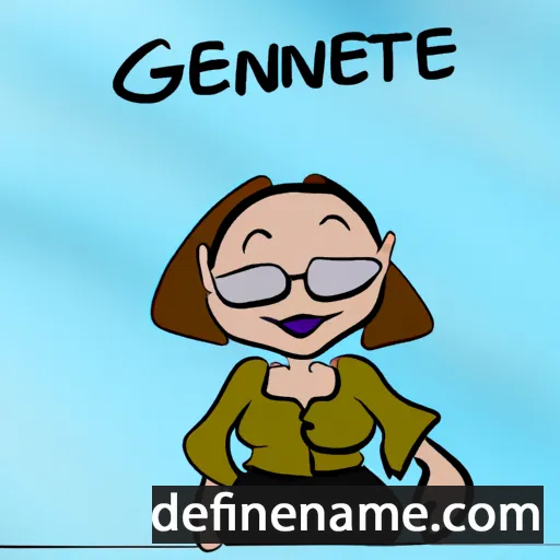 cartoon of the name Genette