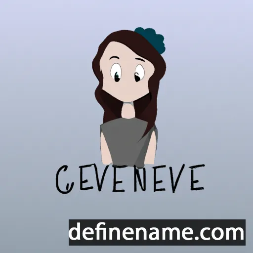 cartoon of the name Geneviève