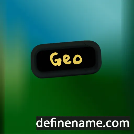 cartoon of the name Geno