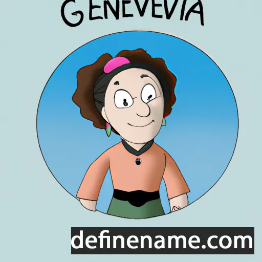 cartoon of the name Genoveva