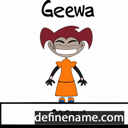 cartoon of the name Genowefa