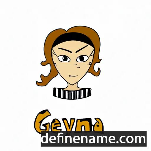 cartoon of the name Genya