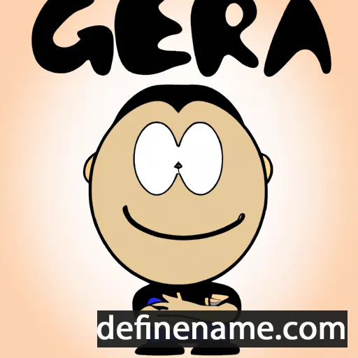 cartoon of the name Gera