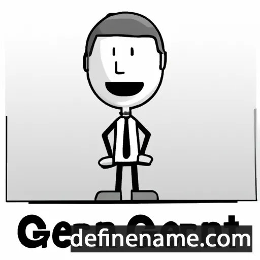 cartoon of the name Geraint