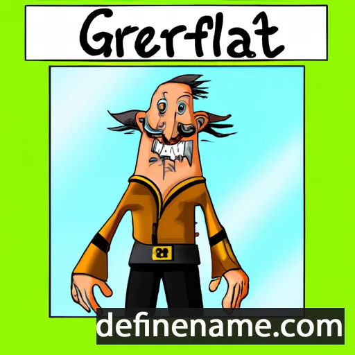 cartoon of the name Gerallt