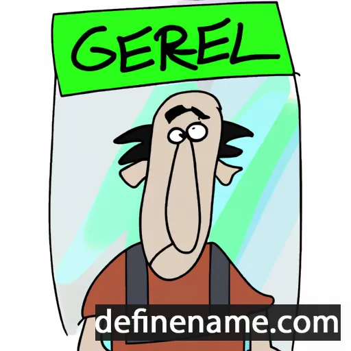 cartoon of the name Gerel