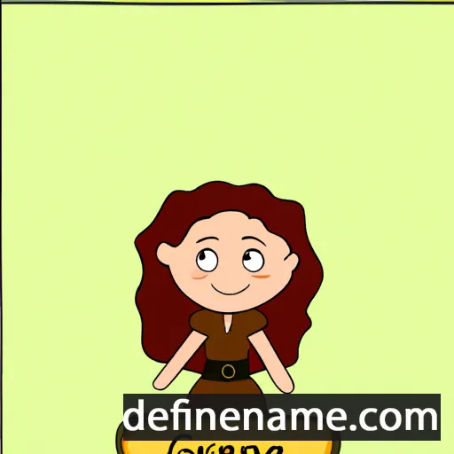 cartoon of the name Gergana