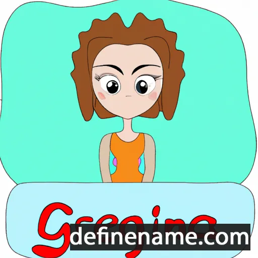 cartoon of the name Gergina