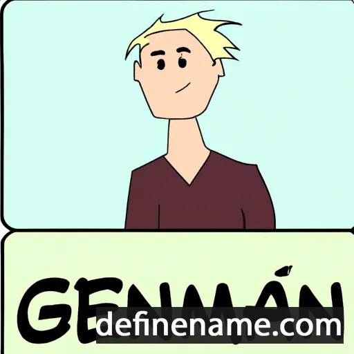 cartoon of the name Germain