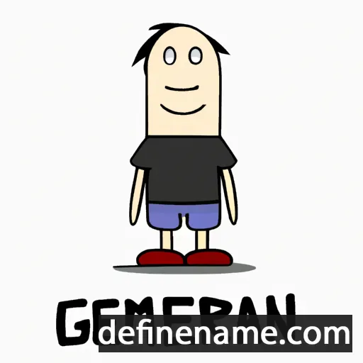 cartoon of the name German