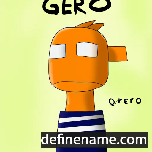 cartoon of the name Gero