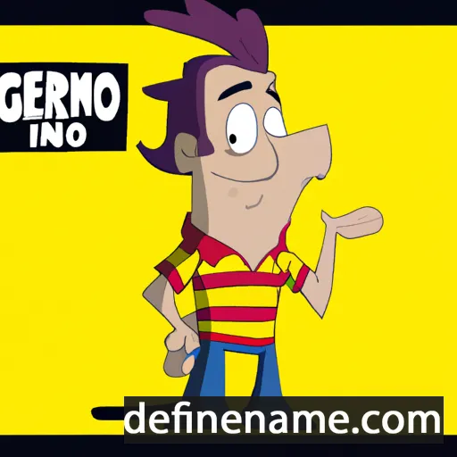 cartoon of the name Gerónimo