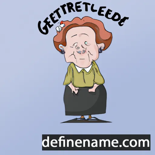 cartoon of the name Gertrude