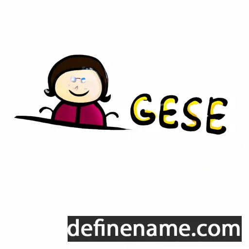 cartoon of the name Gesine